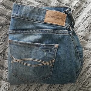 Abercrombie ripped jeans